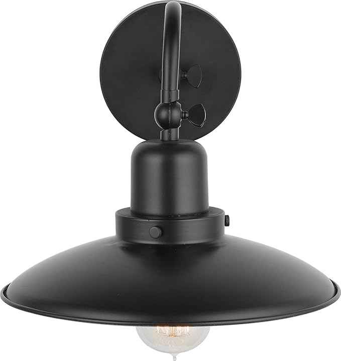 Capital Lighting 634811MB Dewitt Metal Portable Wall Sconce, 1-Light 100 Watts, 18" H x 10" W, Matte Black