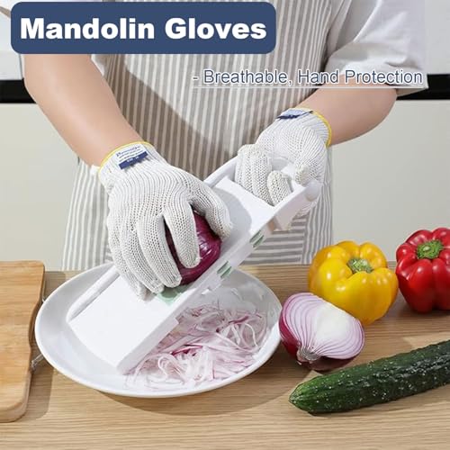 Level 8 Reinforced Cut Resistant Gloves (Medium (Pack of 2) / White)