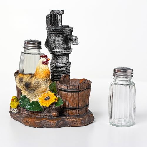 Rooster & Chick Salt & Pepper Shaker Set (FarmHenWell)