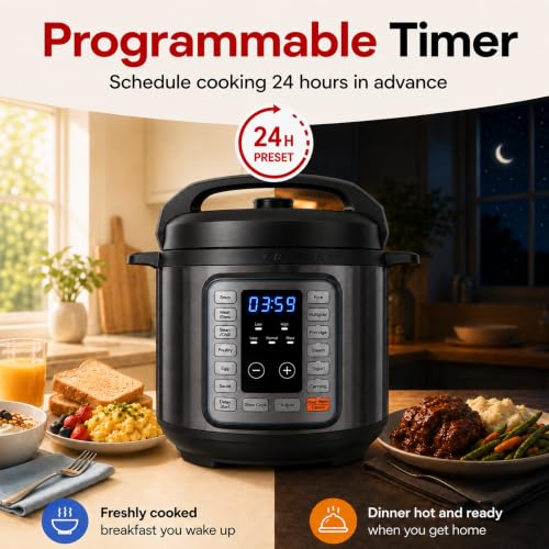 Electric Pressure Cooker 8.5Qt (Black / 8.5 Quarts)