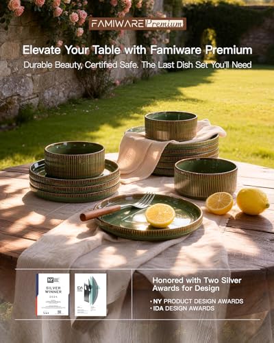 Dinnerware Set for 4 (Moss Green)