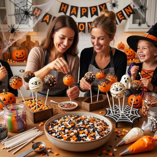 Spooky Halloween Sprinkle Blend with Bats (Orange, Black, White)