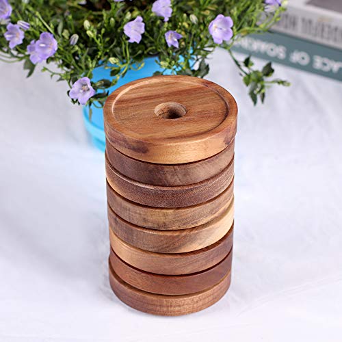 Stackable Kitchen Canisters Set of 8 (8set Regular Acacia Lids)