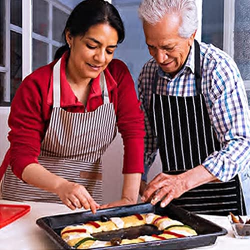 Adjustable Bib Apron with 2 Pockets Cooking Kitchen Cotton Aprons for Women Men Chef Restaurant BBQ Painting Crafting