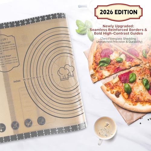 28"x20" Extra Thick Silicone Baking Mat for Pastry and Bread