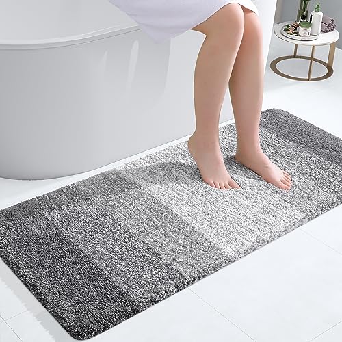 Bathroom Runner Rug 47x20 (47" X 20" / Grey)