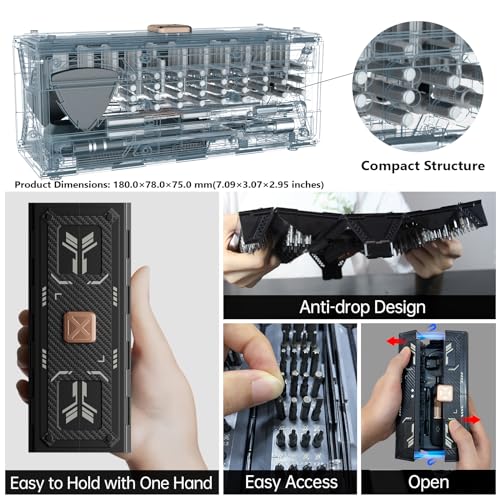 Precision Ratchet Screwdriver Set with Case