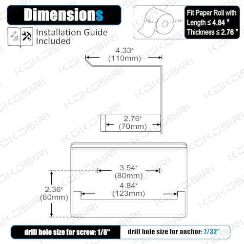 Black Toilet Paper Holders with Shelf Bathroom Toilet Paper Roll Holder SUS304 Stainless Steel Wall Mounted