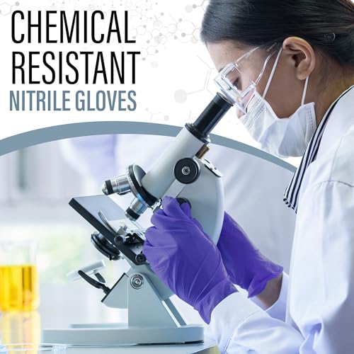 Blue Nitrile Gloves Medical Powder & Latex Free Chemical Resistant (2000 Count)