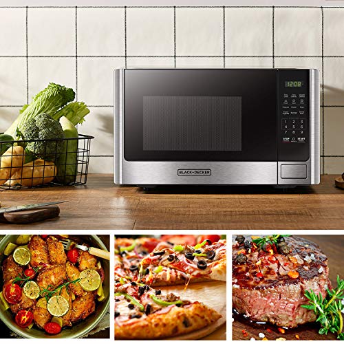 Countertop Microwave Oven (0.9 Cu.Ft Stainless Steel)