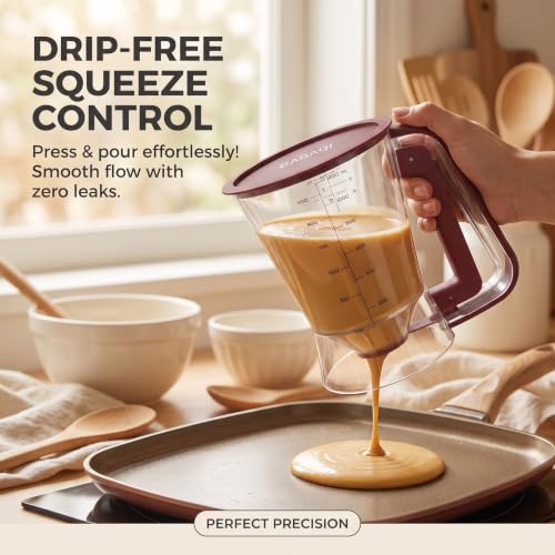 Pancake Batter Dispenser (Reddish brown)