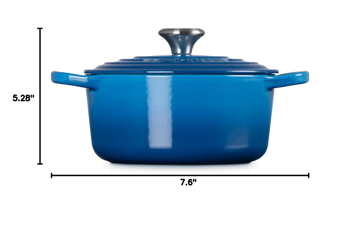Enameled Cast Iron Round Dutch Oven (Marseille / 2 Qt)