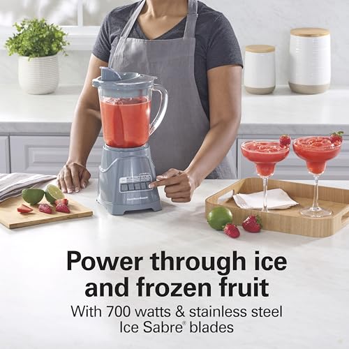 Power Elite Blender For Smoothies With Wave Action System (Gray / 40 Oz. Glass Jar (Pack of 1))