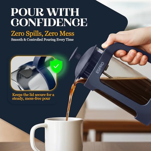 P3 French Press Coffee Maker (Blue / 32 oz)