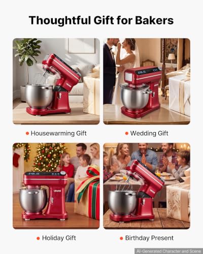 7.4 Qt Tilt Head Stand Mixer 500W Metal Electric Dough Mixer (7L)