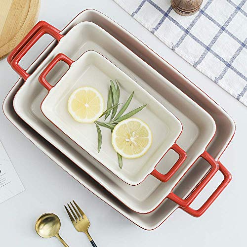 Bakeware Set Ceramic Baking Dish (Gradient Red)