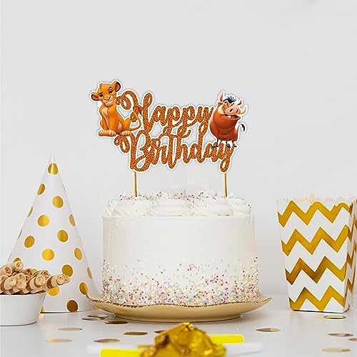 The Lion Kng Happy Birthday Cake Topper (10 Count)