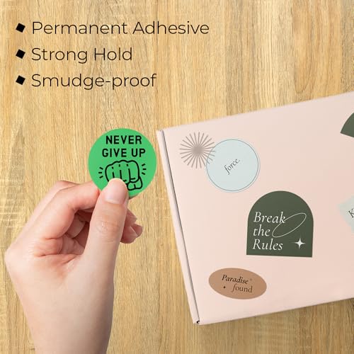 Dark Green Thermal Labels (Dark Green / 300 Stickers)