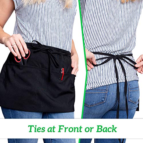 Server Aprons with 3 Pockets (12 Count)