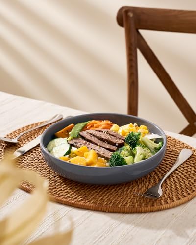 Milkyway 33 oz Pasta Bowls Set of 8 (Dark Gray / Set of 8)