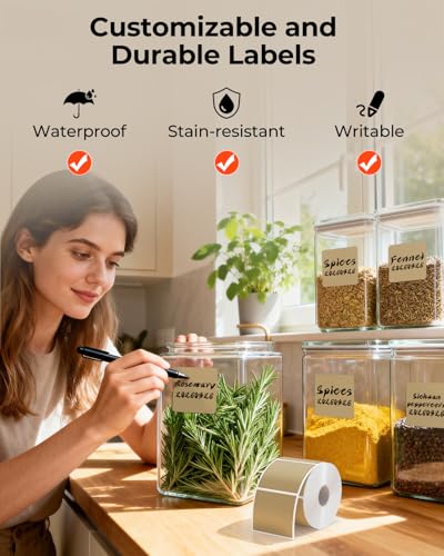 2x2 Thermal Labels (Brown / 2x2")