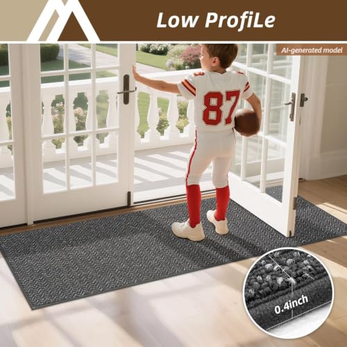 Hallway Runner Rugs Non (Dark Grey / 2' x 8')