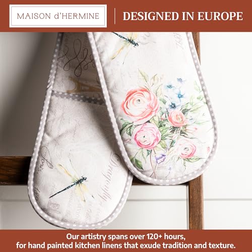 Double Oven Mitts 100% Cotton Double Oven Glove (059 - Champ De Mars / 7" x 35" (Double Oven Mitt))
