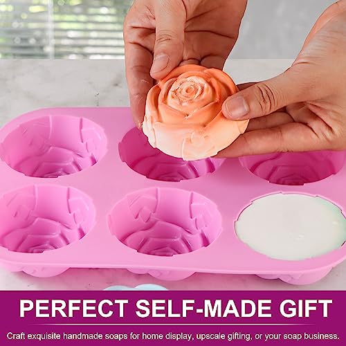 Rose Silicone Molds (Pink+Purple - Rose)