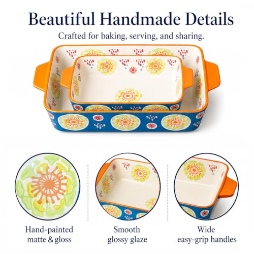 Ceramic Baking Dish Set (Ocean Blue)