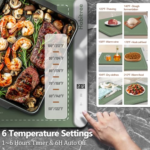 Food Warming Mat (Large 1pack / Green)