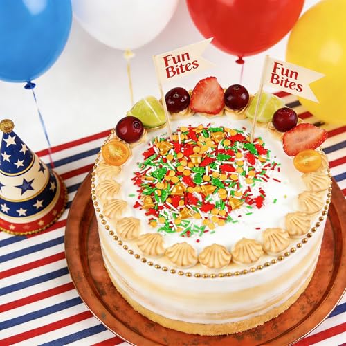 Edible Jimmies Sprinkles for Cake Decorating (Christmas Sprinkles Mix)