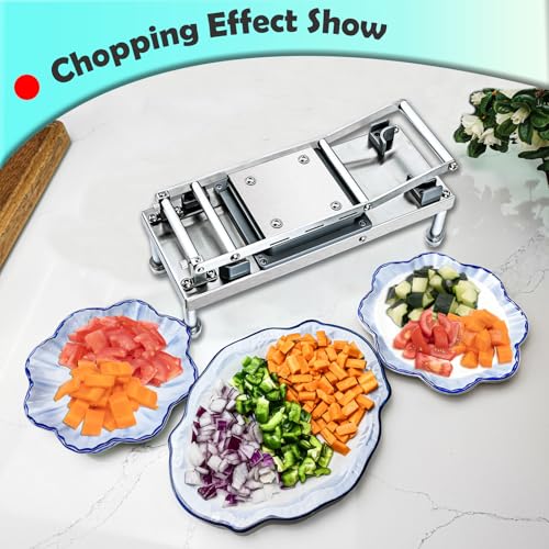 Vegetable Chopper Veggie Cutter Onion Food Potato Tomato Dicer With Blade (4 Blade)