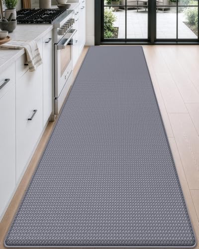 Kitchen Floor Mats Cushioned Anti Fatigue (Grey / 108"l X 23"w X 0.4"th)