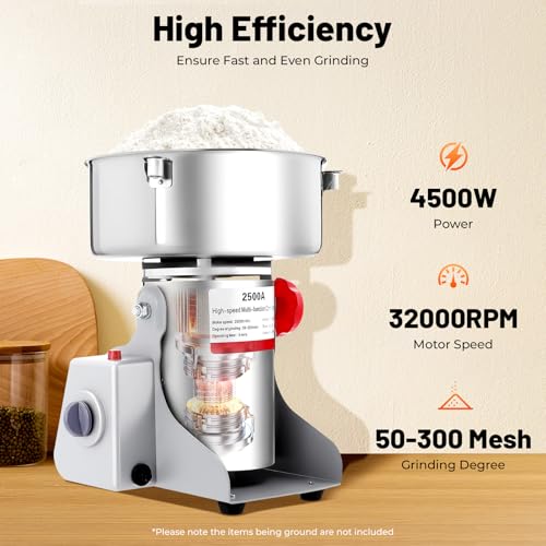 Electric Grain Mill Grinder (2500g)