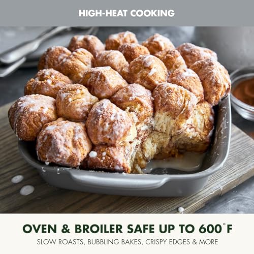 Premiere Ovenware Healthy Ceramic Nonstick 8" Square Cake Baking Pan