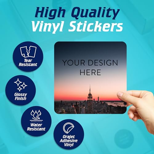 100 Custom Vinyl Stickers (100 Count)