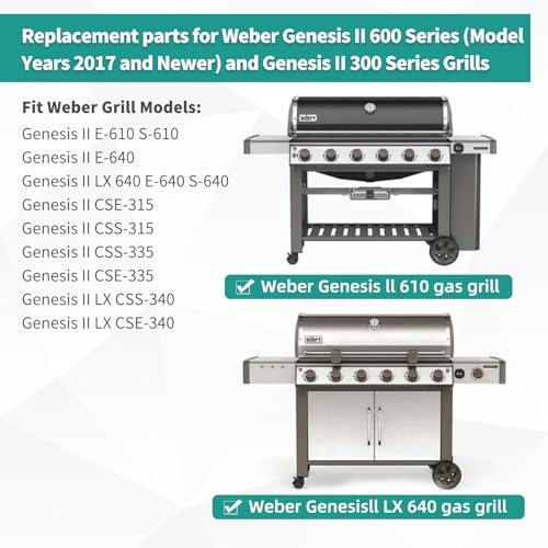 18 7 8" 304 Stainless Steel Grill Grates for Weber Genesis ii E (18 7/8" Genesis ii 600)