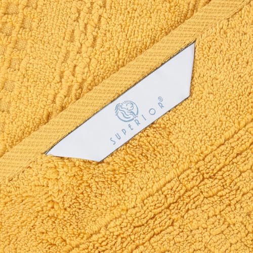 Playa Zero Twist Cotton Medium Weight Towels (9 Piece Towel Set / Gold)