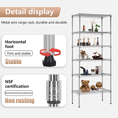 6 Tier Wire Shelf