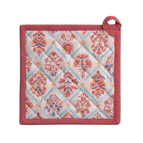 Pot Holders 100% Cotton Potholders (025 - Romane / 8" x 8" (Pot Holder Pack of 1))