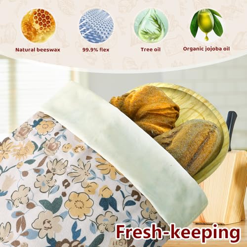 Beeswax Bread Bags for Homemade bread (Yellow & Yellow)