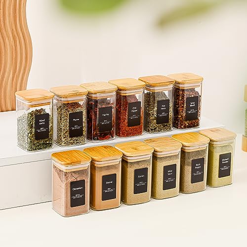 9 Oz Spice Jars with 275 Labels 16 Pack
