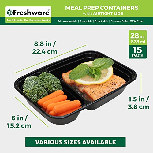 Meal Prep Containers with Lids 28 oz [15 Pack] 2 (28OZ-15PK)
