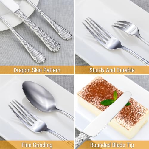 Stainless Steel Flatware (Hammer Design)