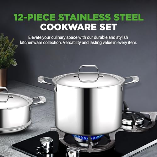 Kitchenware Pots & Pans Set (Stainless steel)