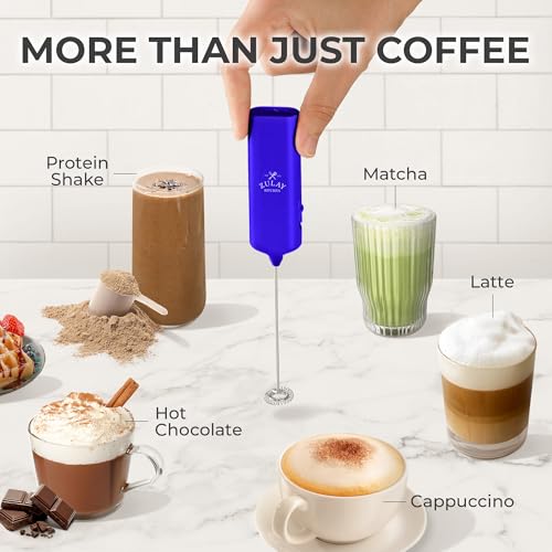 Mini & Mighty Milk Frother Wand (All Must Go Royal Blue / Mini Frother)
