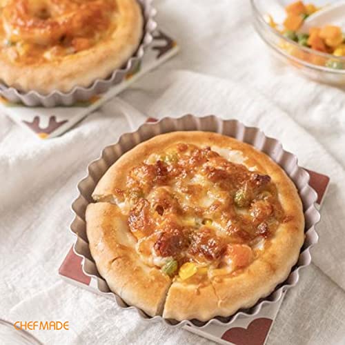 Mini Round Tart Pan Set (4 Inch 4Pcs)