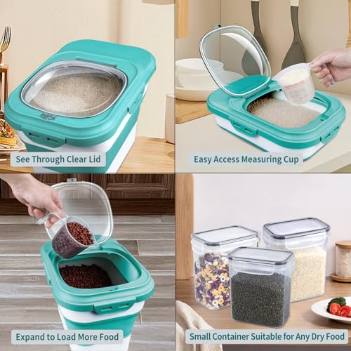 Rice Storage Container (6-20 Lbs Green)