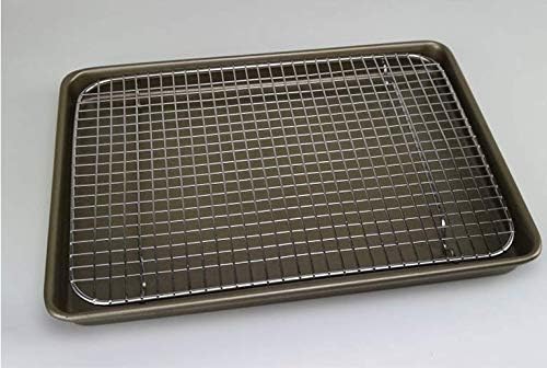 100% Stainless Steel Wire Cooling Rack Heavy Duty Roasting Rack for Baking Cooking Roasting Grilling - HomeSpice