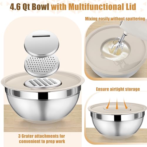 Mixing Bowl with Lid Set of 3